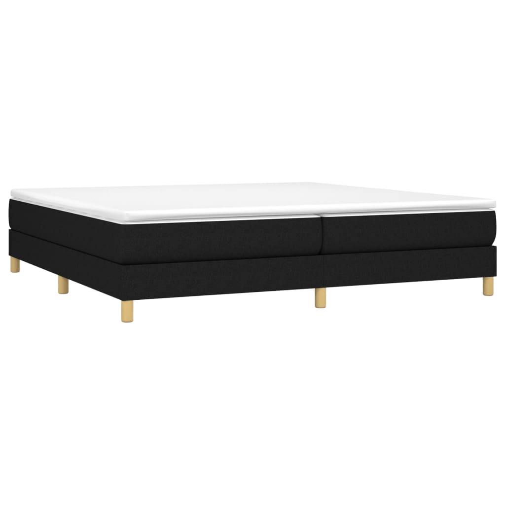 Boxspring sengeramme 200x200 cm stof sort
