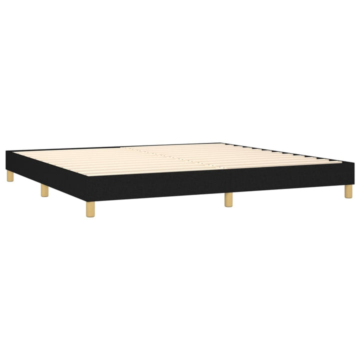 Boxspring sengeramme 200x200 cm stof sort