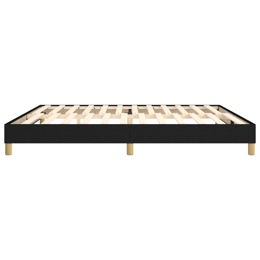 Boxspring sengeramme 200x200 cm stof sort