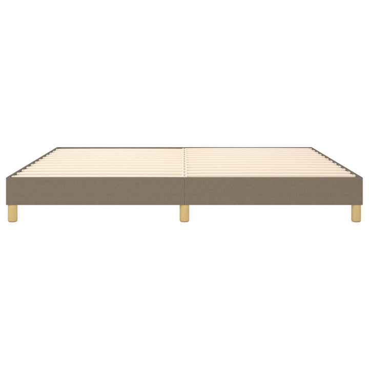 Boxspring sengeramme 200x200 cm stof gråbrun