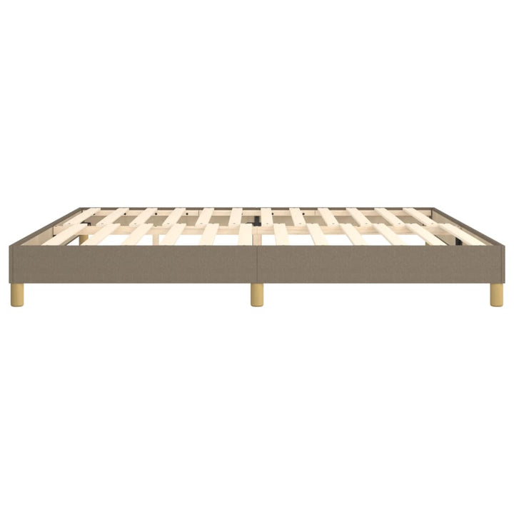 Boxspring sengeramme 200x200 cm stof gråbrun