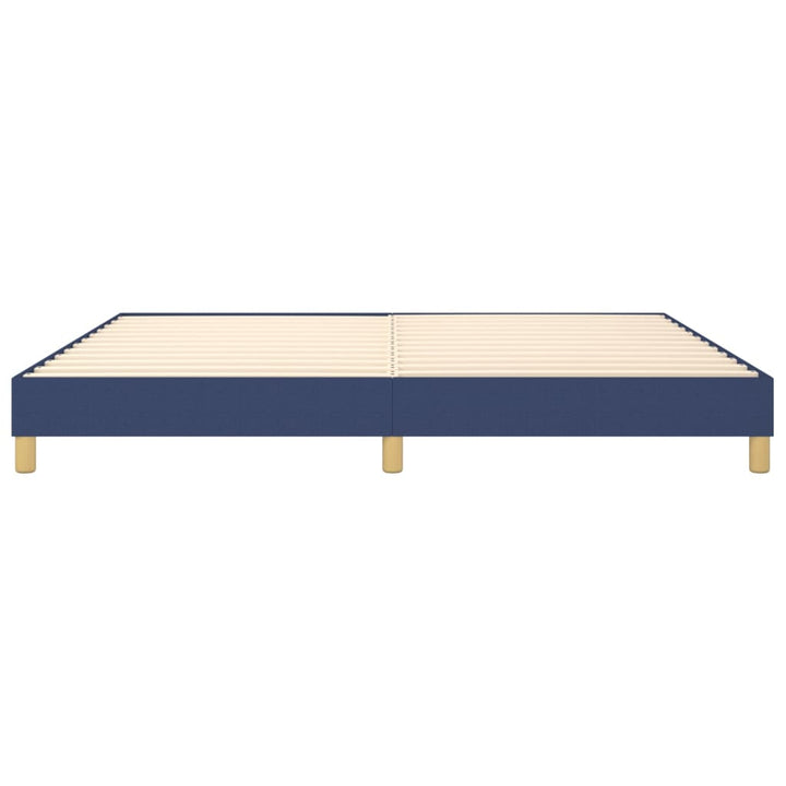 Boxspring sengeramme 200x200 cm stof blå
