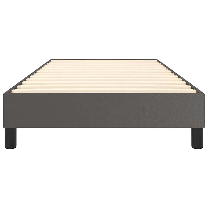 Boxspring sengeramme 80x200 cm kunstlæder grå