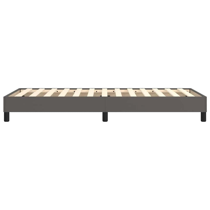 Boxspring sengeramme 80x200 cm kunstlæder grå