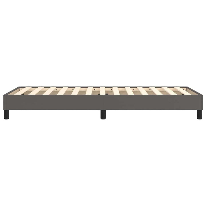 Boxspring sengeramme 80x200 cm kunstlæder grå