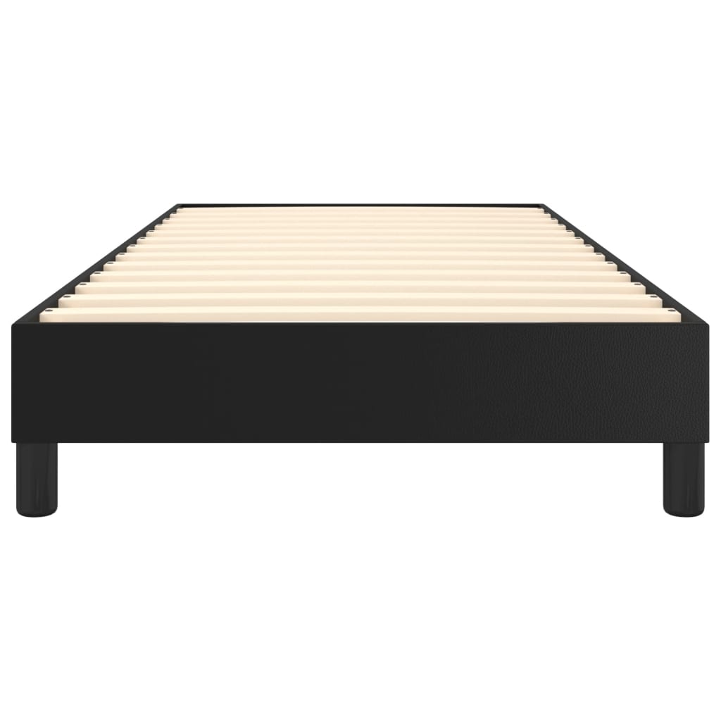 Boxspring sengeramme 90x200 cm kunstlæder sort