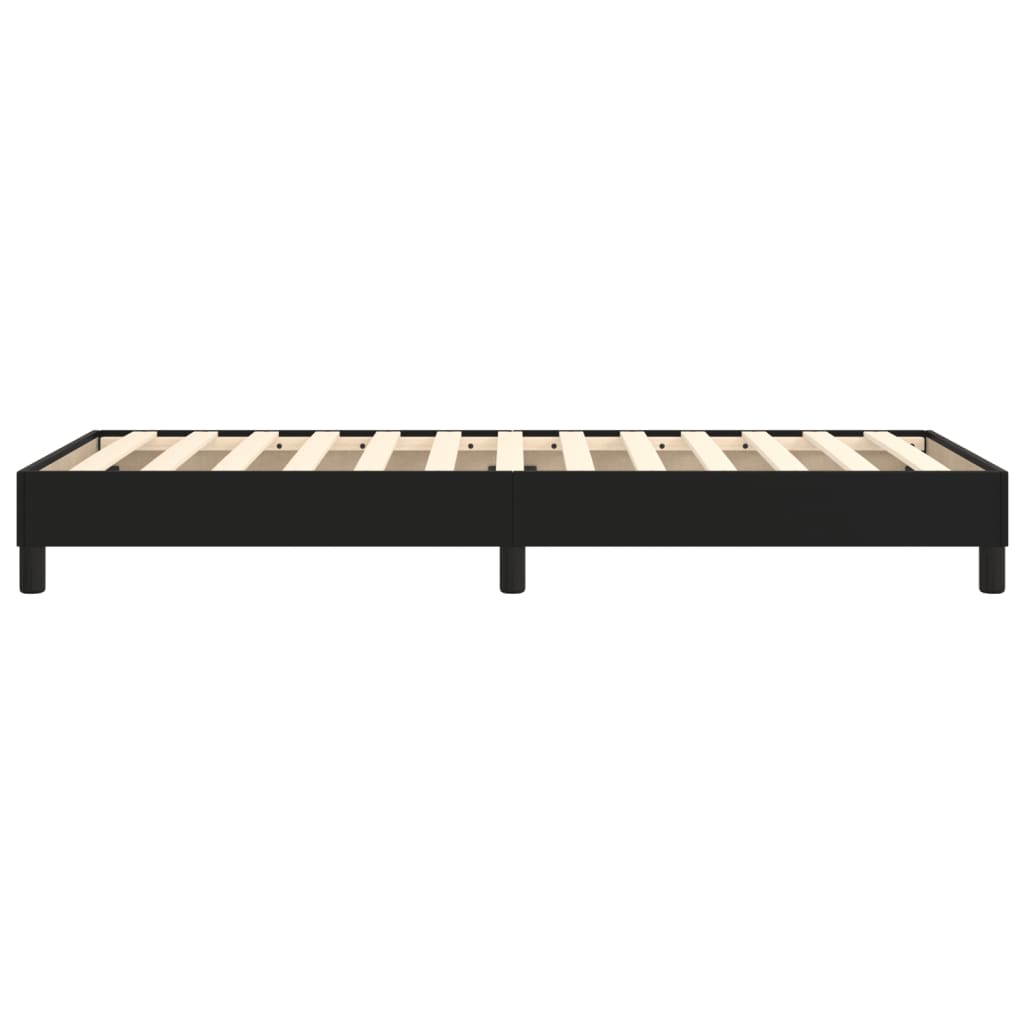 Boxspring sengeramme 90x200 cm kunstlæder sort