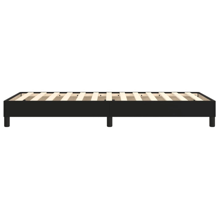 Boxspring sengeramme 90x200 cm kunstlæder sort