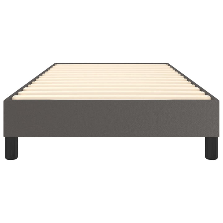 Boxspring sengeramme 100x200 cm kunstlæder grå