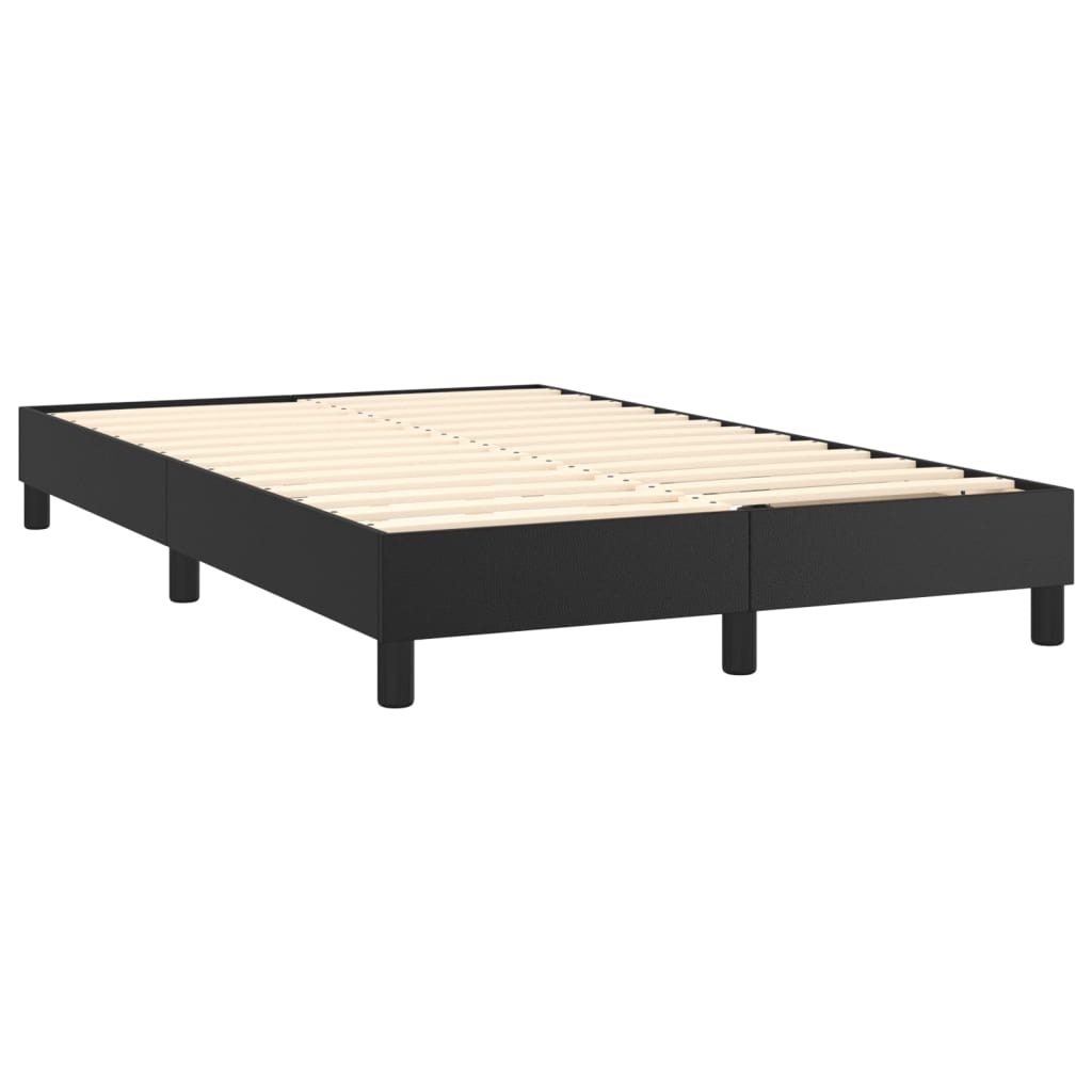 Boxspring sengeramme 120x200 cm kunstlæder sort