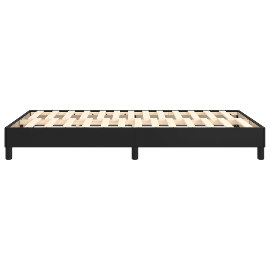 Boxspring sengeramme 120x200 cm kunstlæder sort
