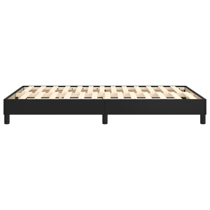 Boxspring sengeramme 120x200 cm kunstlæder sort