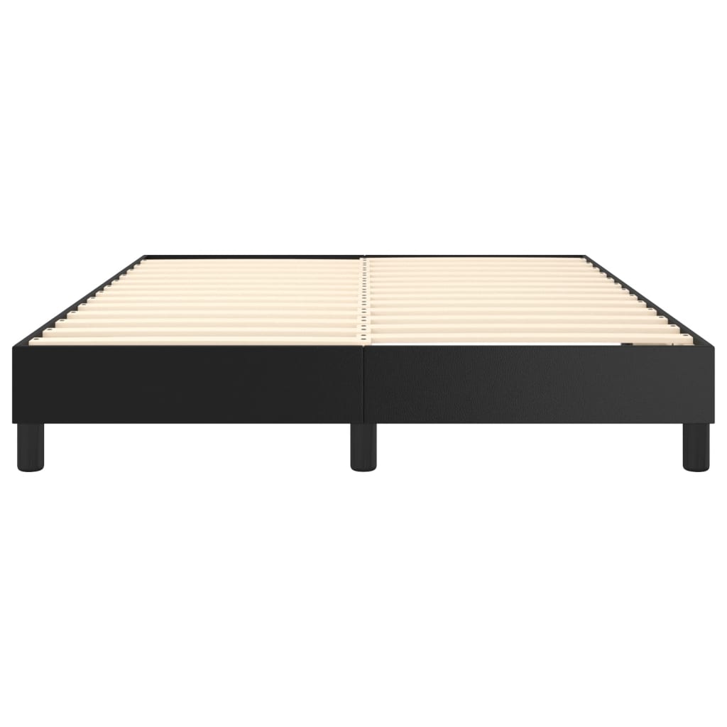 Boxspring sengeramme 140x190 cm kunstlæder sort
