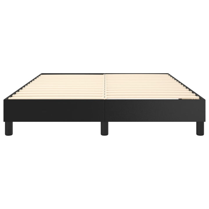 Boxspring sengeramme 140x190 cm kunstlæder sort