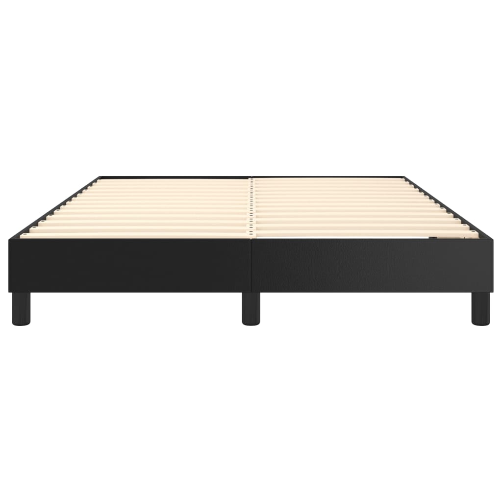 Boxspring sengeramme 140x200 cm kunstlæder sort