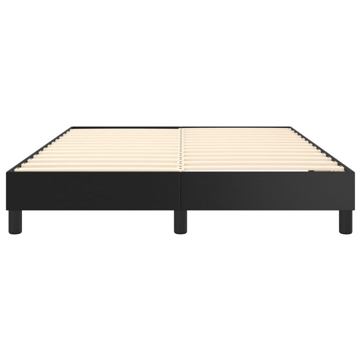 Boxspring sengeramme 140x200 cm kunstlæder sort