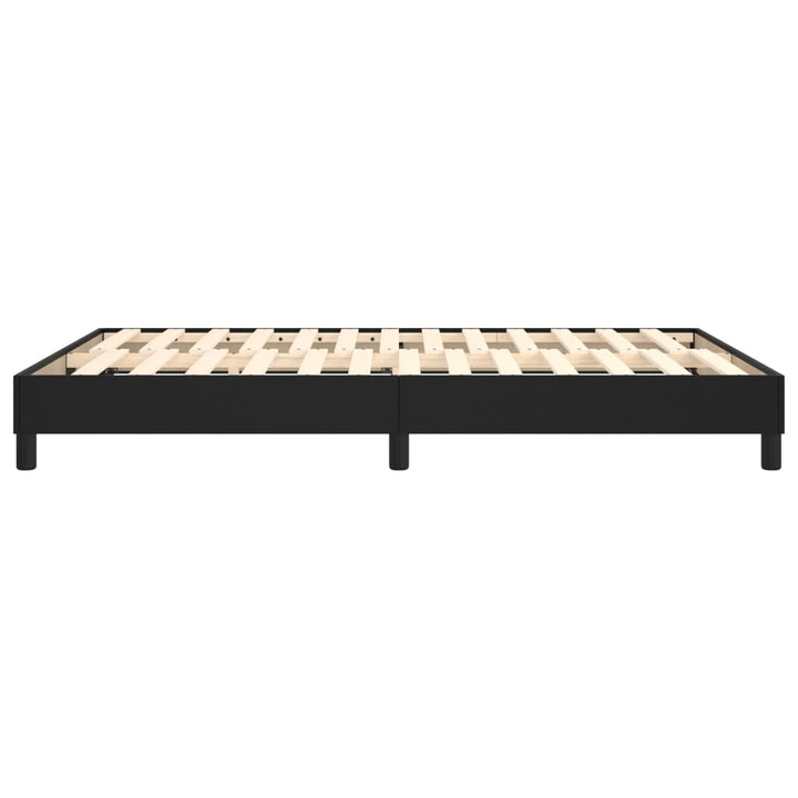 Boxspring sengeramme 140x200 cm kunstlæder sort