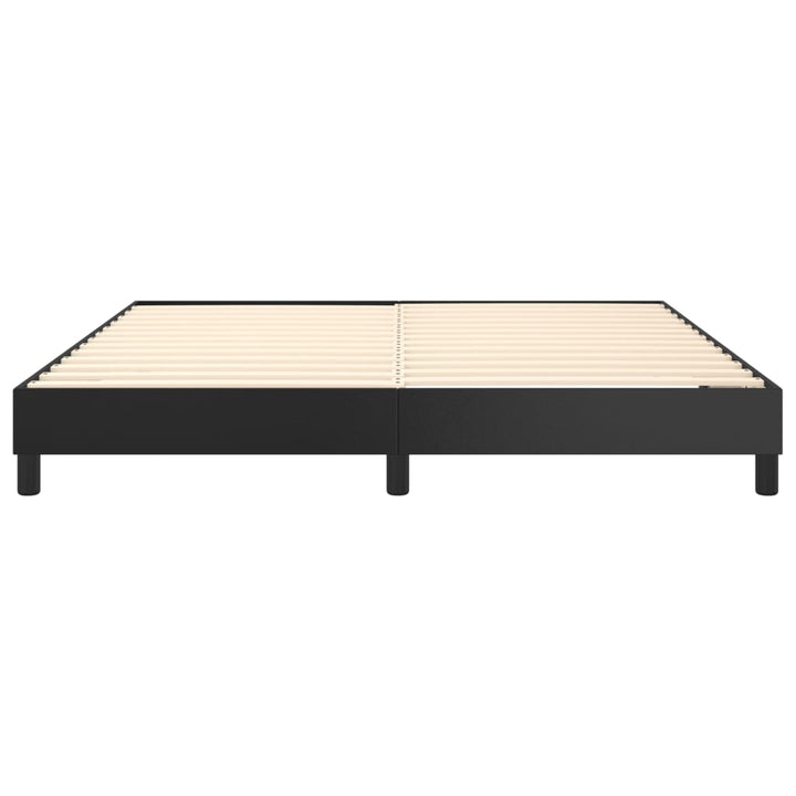 Boxspring sengeramme 160x200 cm kunstlæder sort