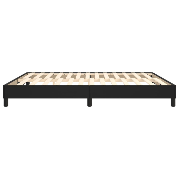 Boxspring sengeramme 160x200 cm kunstlæder sort