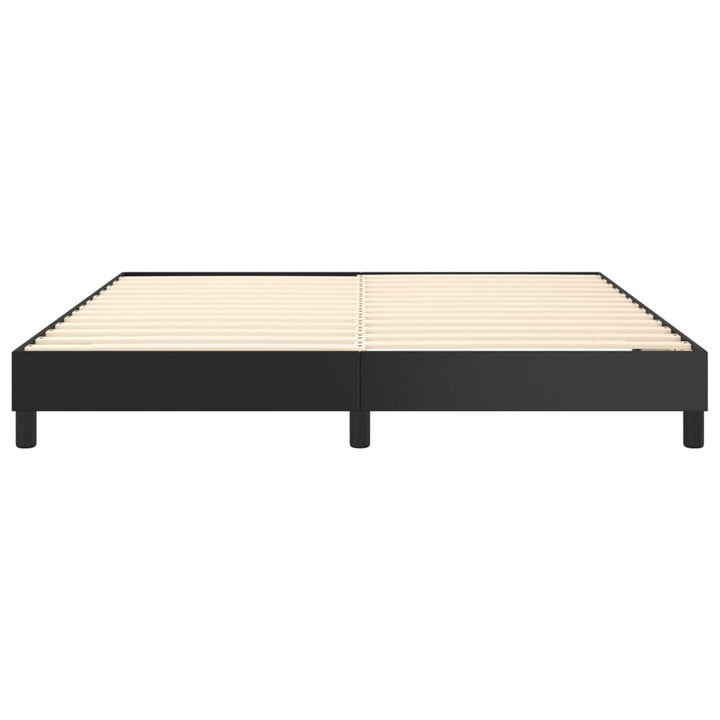 Boxspring sengeramme 180x200 cm kunstlæder sort