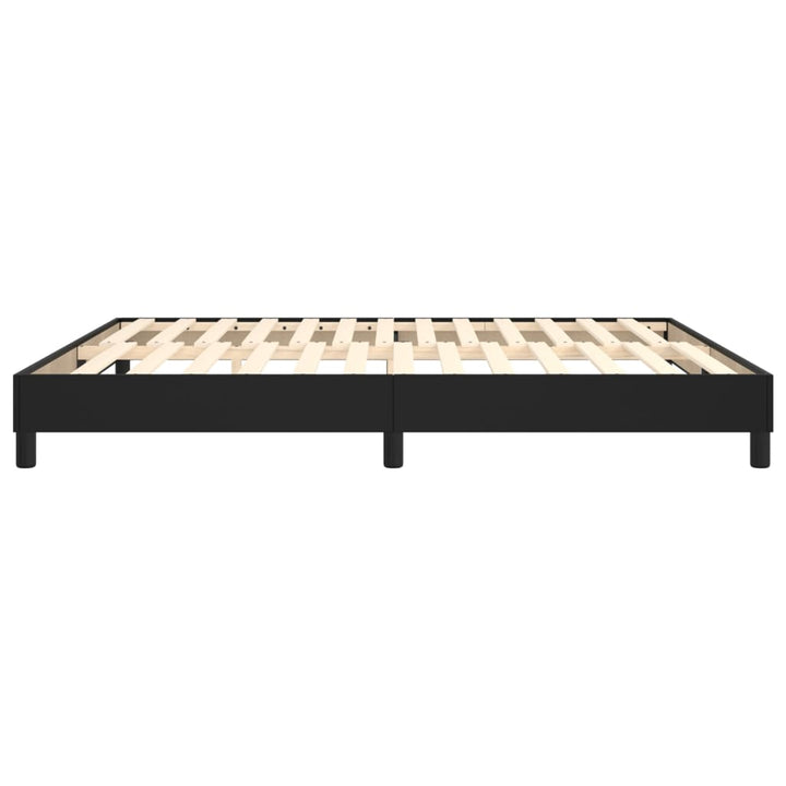 Boxspring sengeramme 180x200 cm kunstlæder sort