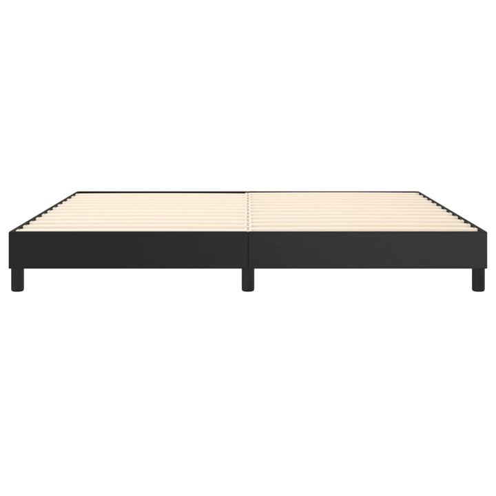 Boxspring sengeramme 200x200 cm kunstlæder sort