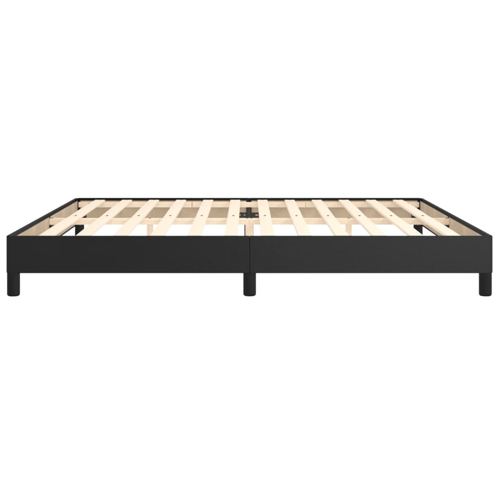 Boxspring sengeramme 200x200 cm kunstlæder sort