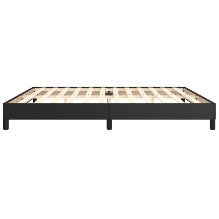Boxspring sengeramme 200x200 cm kunstlæder sort