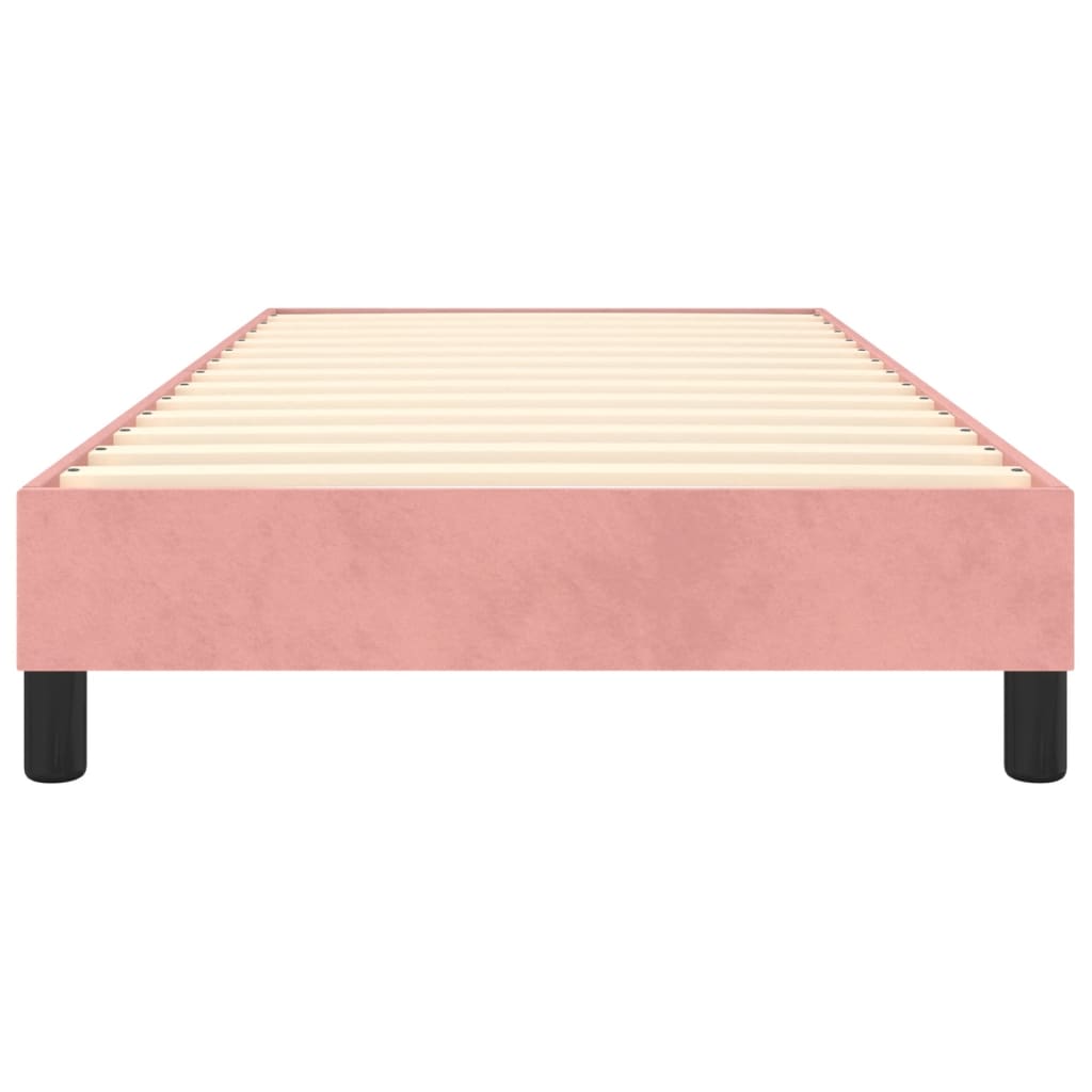 Boxspring sengeramme 80x200 cm fløjl pink