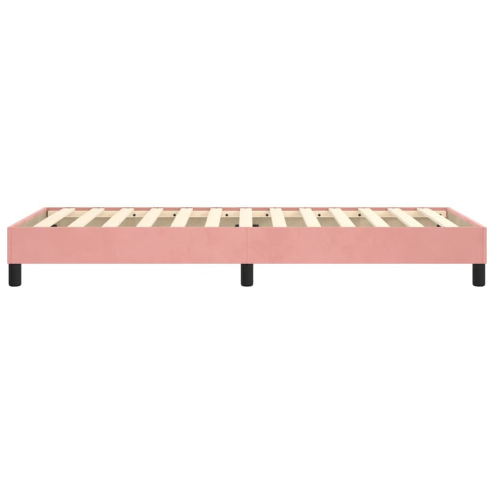 Boxspring sengeramme 80x200 cm fløjl pink