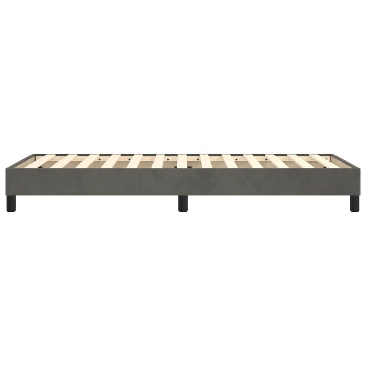 Boxspring sengeramme Mørkegrå 90x190 cm Fløjl