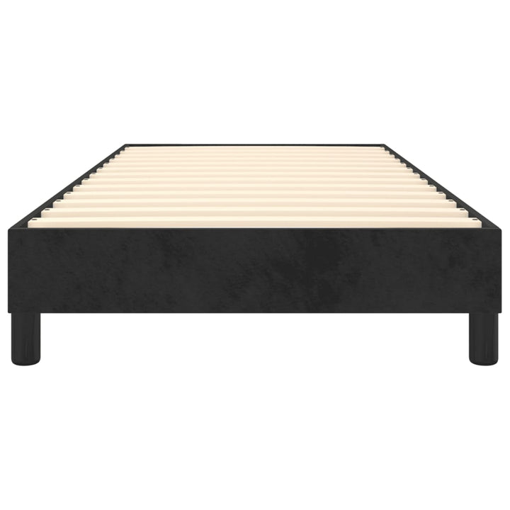 Boxspring sengeramme 90x190 cm fløjl sort