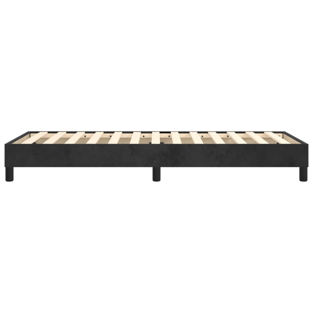 Boxspring sengeramme 90x190 cm fløjl sort