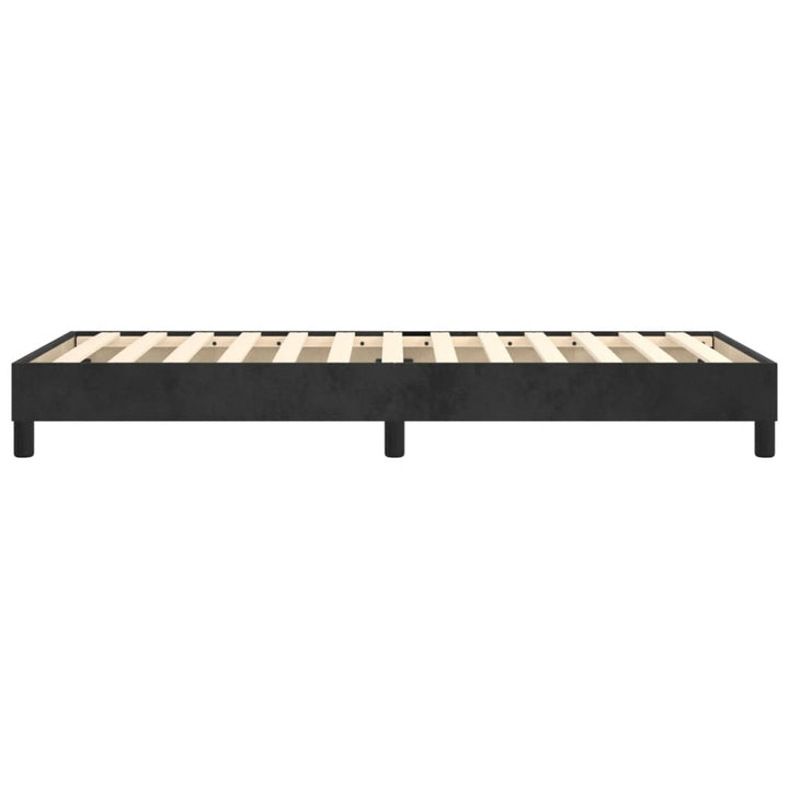 Boxspring sengeramme 90x190 cm fløjl sort