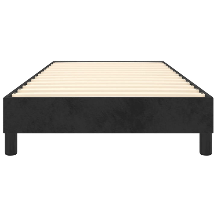 Boxspring sengeramme 90x200 cm fløjl sort