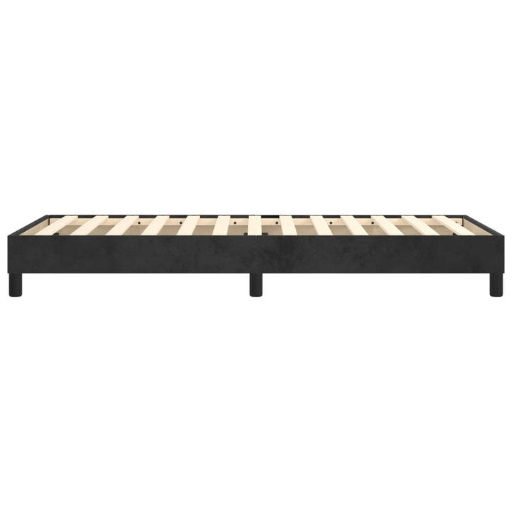 Boxspring sengeramme 90x200 cm fløjl sort