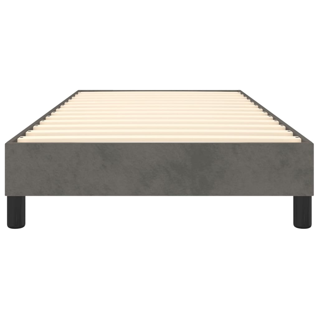 Boxspring sengeramme Mørkegrå 100x200 cm Fløjl