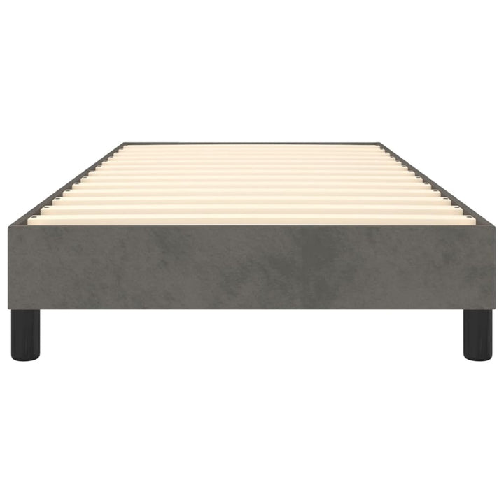 Boxspring sengeramme Mørkegrå 100x200 cm Fløjl