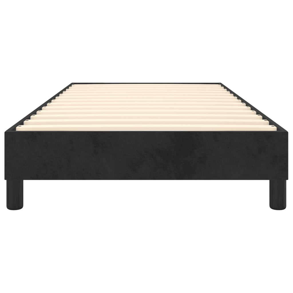 Boxspring sengeramme Sort 100x200 cm Fløjl