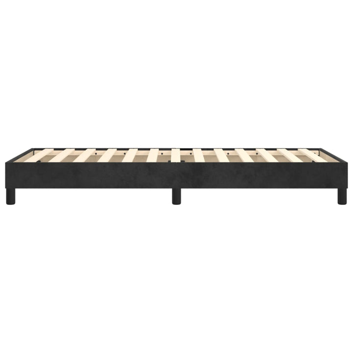 Boxspring sengeramme Sort 100x200 cm Fløjl
