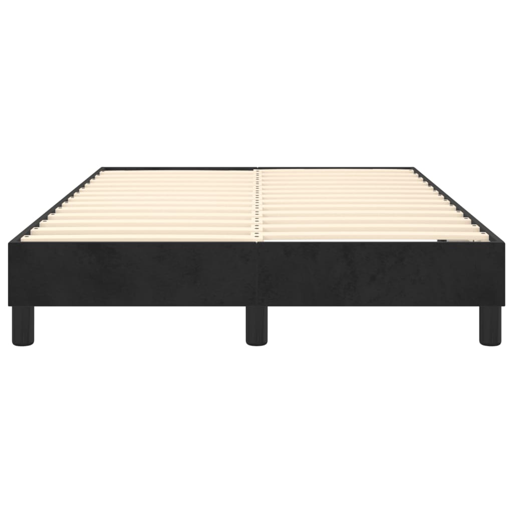 Boxspring sengeramme Sort 120x200 cm Fløjl