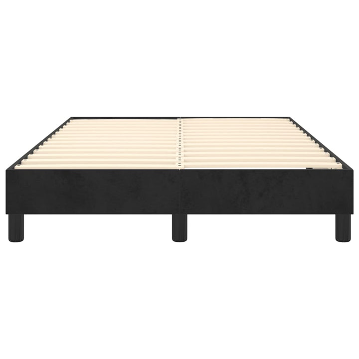 Boxspring sengeramme Sort 120x200 cm Fløjl