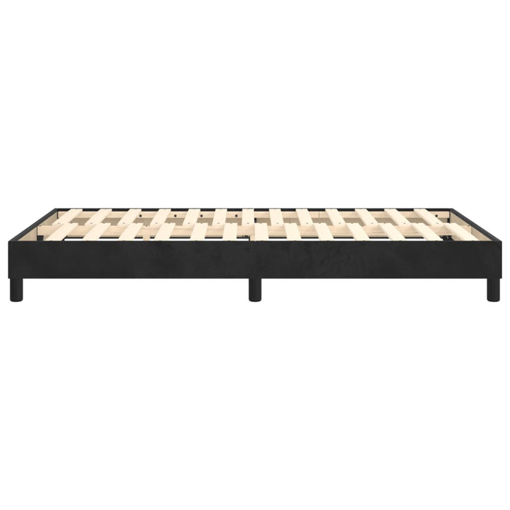 Boxspring sengeramme Sort 120x200 cm Fløjl