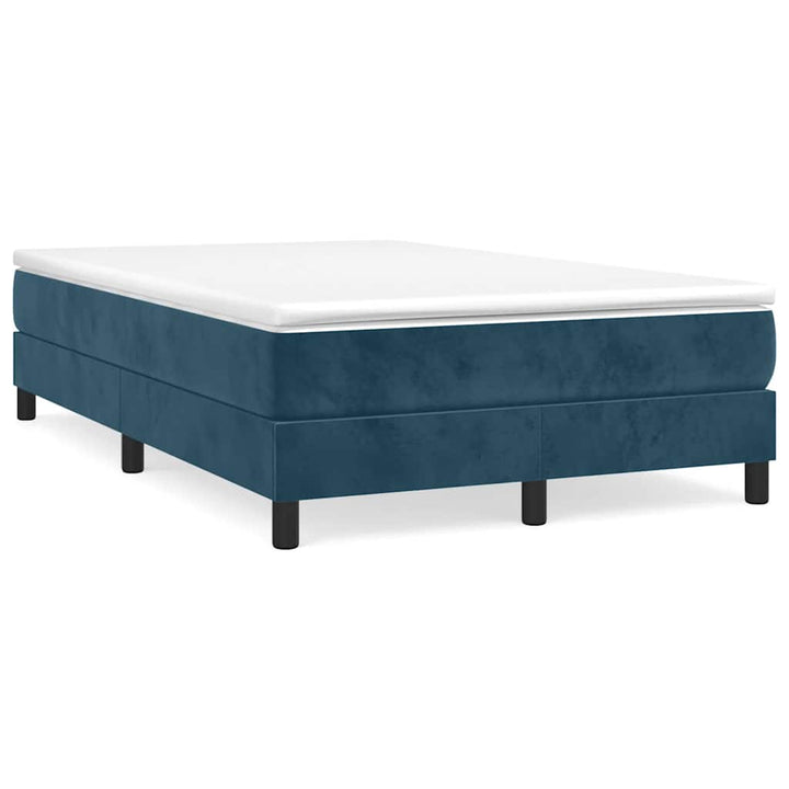 Boxspring sengeramme Mørkeblå 120x200 cm Fløjl