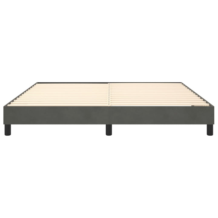 Boxspring sengeramme Mørkegrå 180x200 cm Fløjl