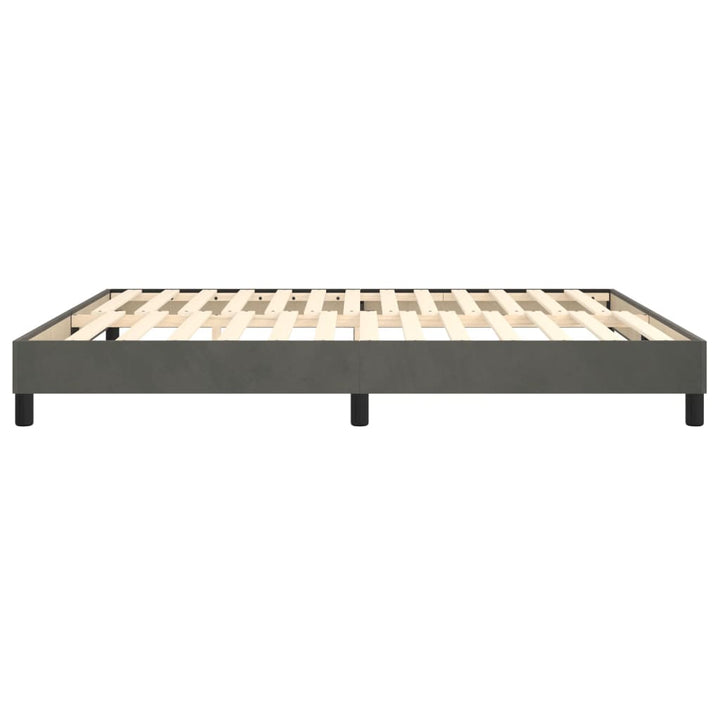 Boxspring sengeramme Mørkegrå 180x200 cm Fløjl