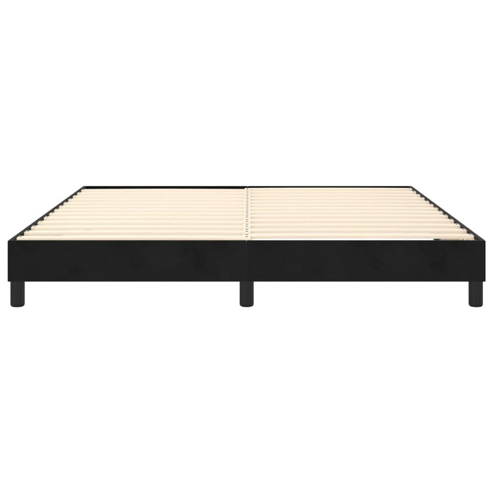Boxspring sengeramme Sort 180x200 cm Fløjl