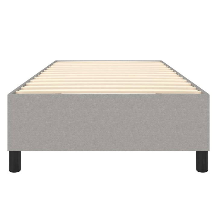 Boxspring sengeramme Lysegrå 80x200 cm Stof