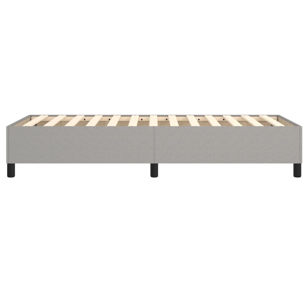 Boxspring sengeramme Lysegrå 80x200 cm Stof