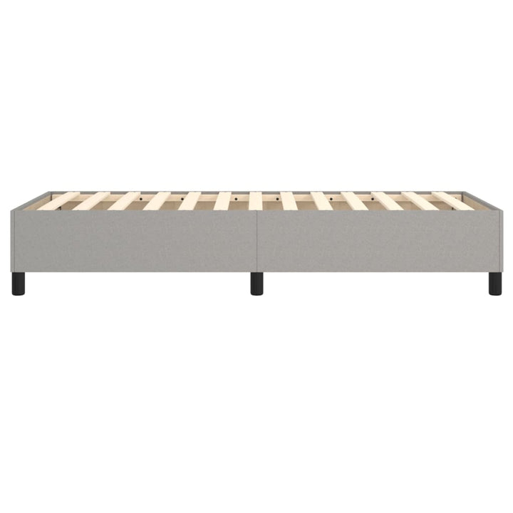 Boxspring sengeramme Lysegrå 80x200 cm Stof